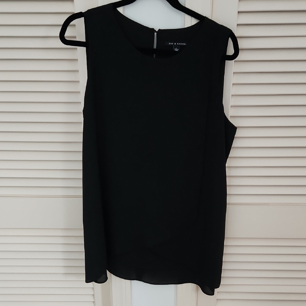 Zac & Rachel Black Sleeveless Tank Top